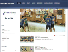 Tablet Screenshot of dauner-handball.de